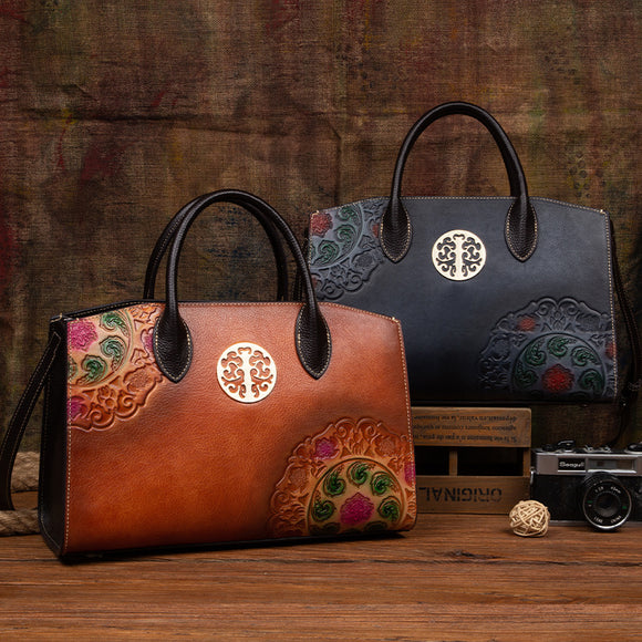 Bolsa de Hombro Retro Étnica - Estilo Nacional Elegante para Mujer