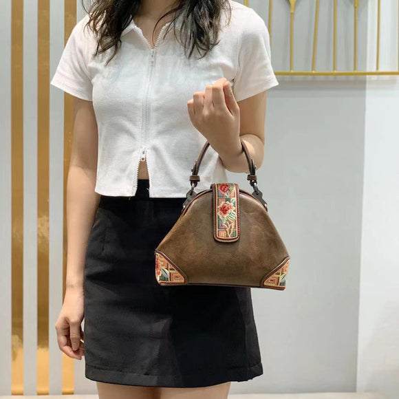 Bolso Messenger Cheongsam Bordado Estilo Retro Chino
