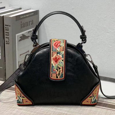 Bolso Messenger Cheongsam Bordado Estilo Retro Chino