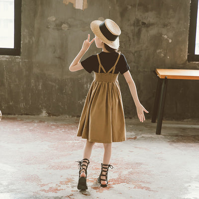 Conjunto Falda con Tirantes Estilo Western Tendencia Red - Image 2
