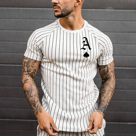 Camiseta Hombre Cuello Redondo Estampado Naipes - Image 11