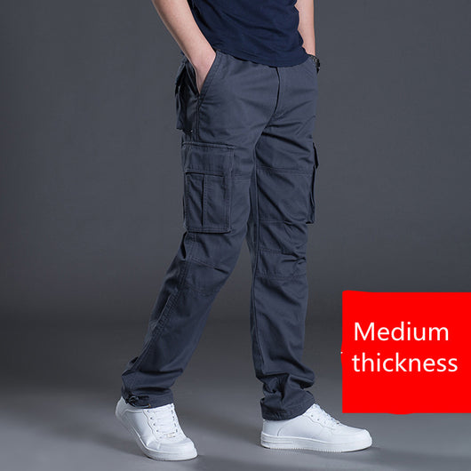 Pantalones de Trabajo con Múltiples Bolsillos y Tirantes - Image 9