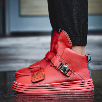Zapatillas Altas Urbanas para Hombre con Hebilla - Image 8
