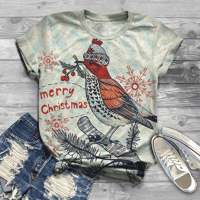 Camiseta Cuello Redondo Estampado 3D Colección Aves - Image 13