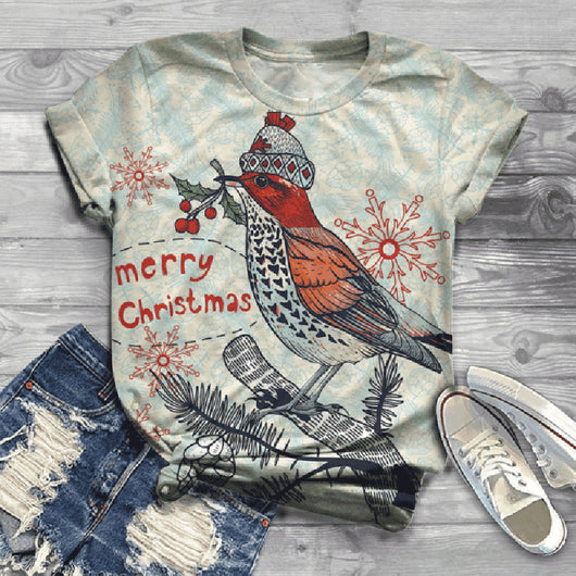Camiseta Cuello Redondo Estampado 3D Colección Aves - Image 13