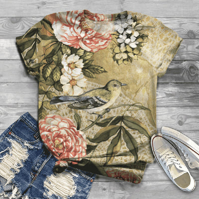 Camiseta Cuello Redondo Estampado 3D Colección Aves - Image 10