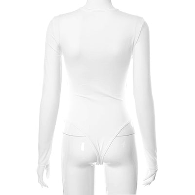 Body Ajustado con Escote Cruzado y Mangas Largas - Image 3