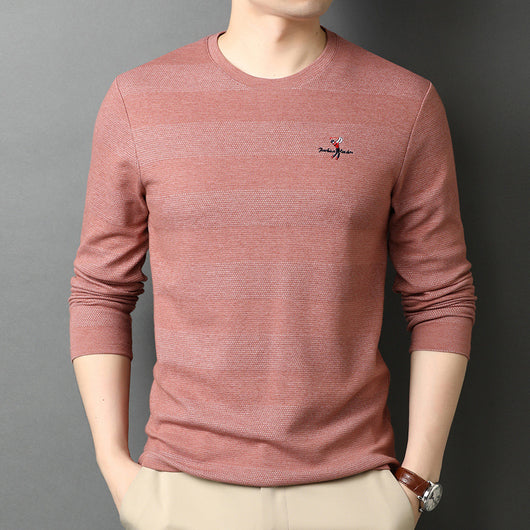 Sudadera Suelta de Algodón Cuello Redondo para Hombre