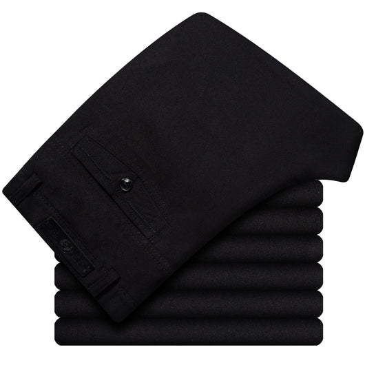 Pantalones Casuales de Verano para Hombres Maduros - Cintura Alta Recta Holgada - Image 7