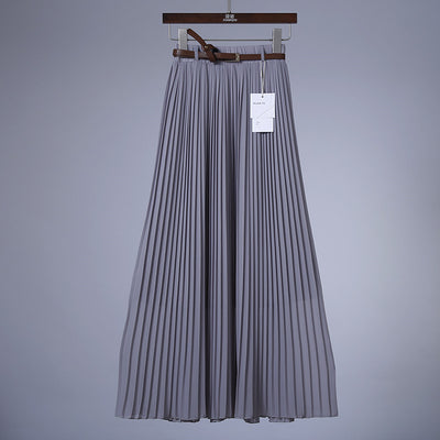 Falda Plisada de Gasa Fluida con Largo Midi y Caída Elegante - Image 17
