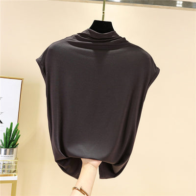 Blusa Suelta de Color Liso con Top Interior - Image 7