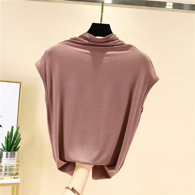 Blusa Suelta de Color Liso con Top Interior - Image 10