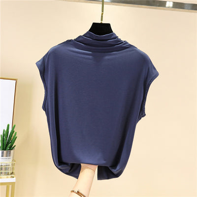 Blusa Suelta de Color Liso con Top Interior - Image 9