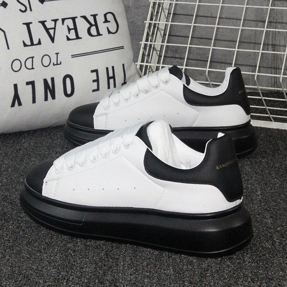 Zapatillas Deportivas Blancas para Mujer con Plataforma Elevadora