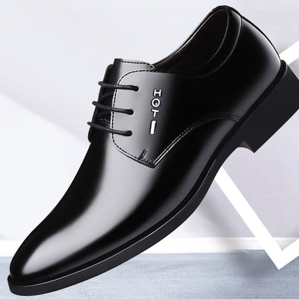 Zapatos de Cuero Ejecutivos British - Calzado Formal Negro Premium