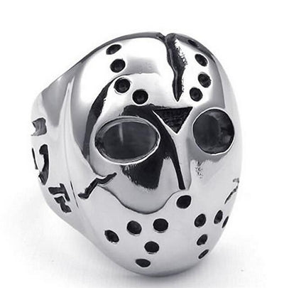 Anillo Biker de Acero Inoxidable Viernes 13