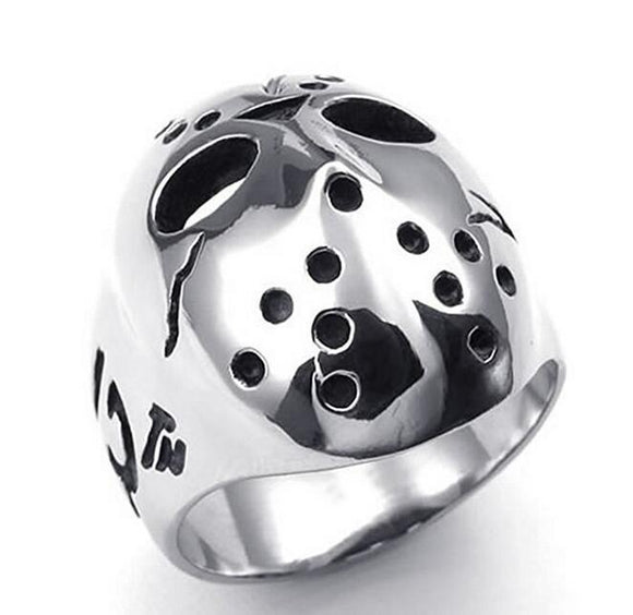 Anillo Biker de Acero Inoxidable Viernes 13