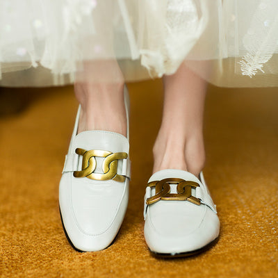 Zapatos Lefu para Mujer con Hebilla de Resorte y Suela Plana - Image 4