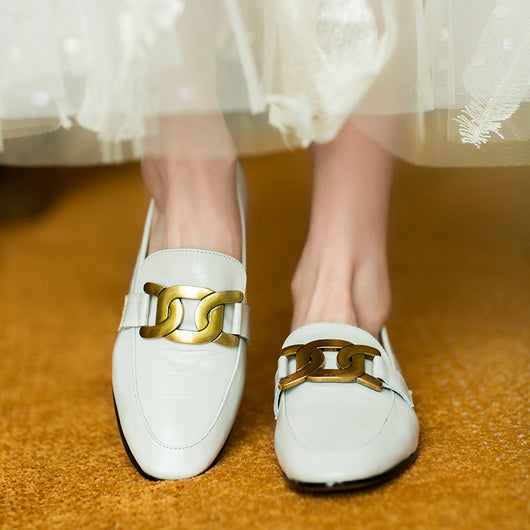 Zapatos Lefu para Mujer con Hebilla de Resorte y Suela Plana - Image 4