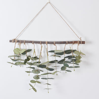 Decoración de Pared con Hojas de Eucalipto Artificial y Helecho Verde - Image 19