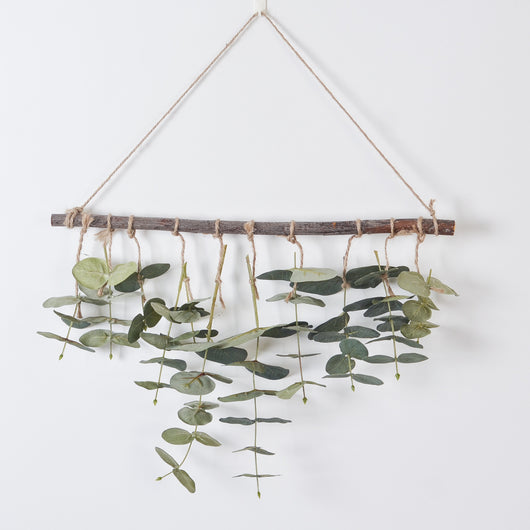 Decoración de Pared con Hojas de Eucalipto Artificial y Helecho Verde - Image 19
