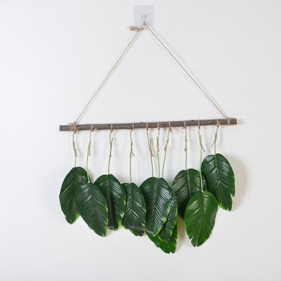 Decoración de Pared con Hojas de Eucalipto Artificial y Helecho Verde - Image 18