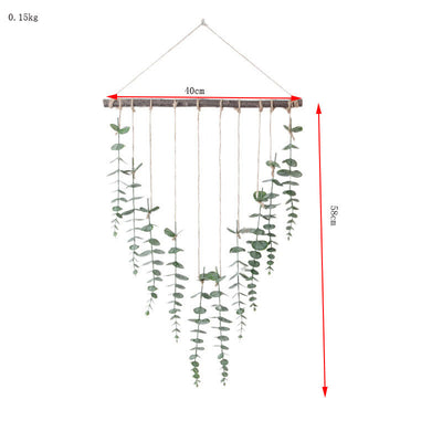 Decoración de Pared con Hojas de Eucalipto Artificial y Helecho Verde - Image 21
