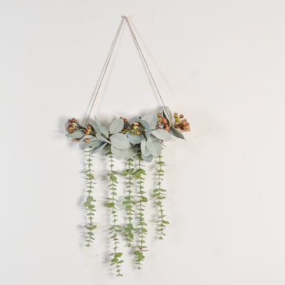 Decoración de Pared con Hojas de Eucalipto Artificial y Helecho Verde - Image 22