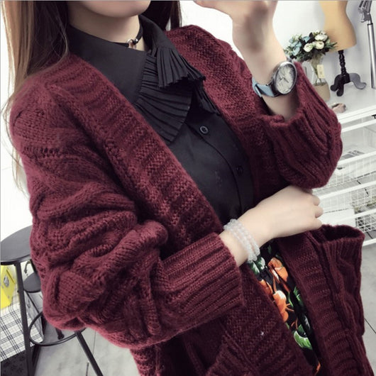 Chaqueta Suéter con Bolsillos Retorcidos para Mujer - Image 4