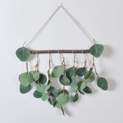 Decoración de Pared con Hojas de Eucalipto Artificial y Helecho Verde - Image 8