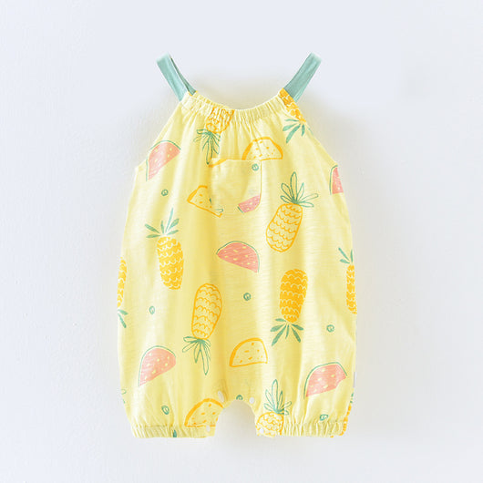 Enterizo Infantil de Algodón Absorbente con Tirantes - Image 6