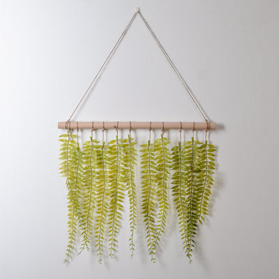 Decoración de Pared con Hojas de Eucalipto Artificial y Helecho Verde - Image 5
