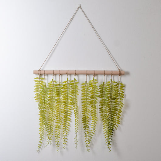 Decoración de Pared con Hojas de Eucalipto Artificial y Helecho Verde - Image 5