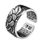 Buddhism Jewelry Like Vintage And Old Real Plateado Plated Prajna Paramita Heart Sutra Lotus Ring Sliver