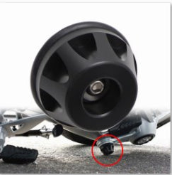 Eje Trasero de Goma para Motocicleta - Piezas Modificadas de Alto Rendimiento