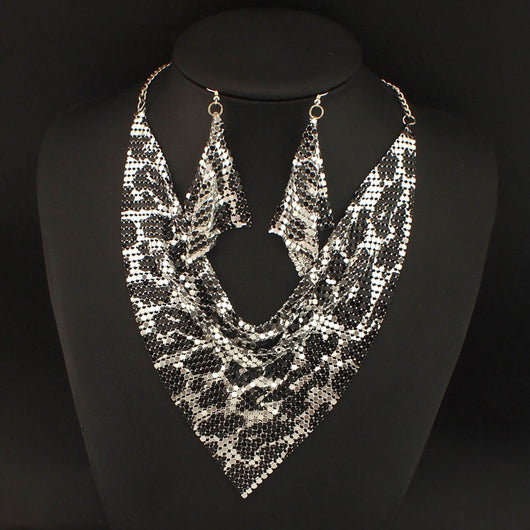Collar de Seda con Lentejuelas - Conjunto Falso Collar Collar - Image 12