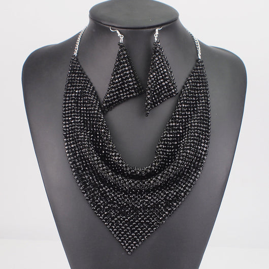 Collar de Seda con Lentejuelas - Conjunto Falso Collar Collar - Image 21