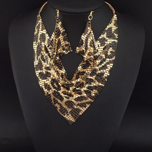 Collar de Seda con Lentejuelas - Conjunto Falso Collar Collar - Image 5