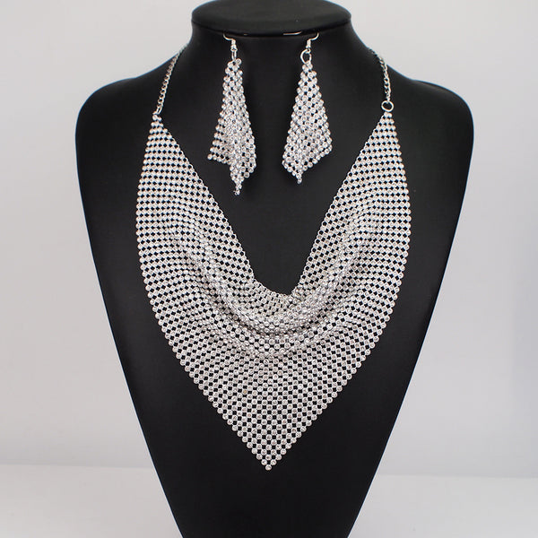 Collar de Seda con Lentejuelas - Conjunto Falso Collar Collar - Image 9