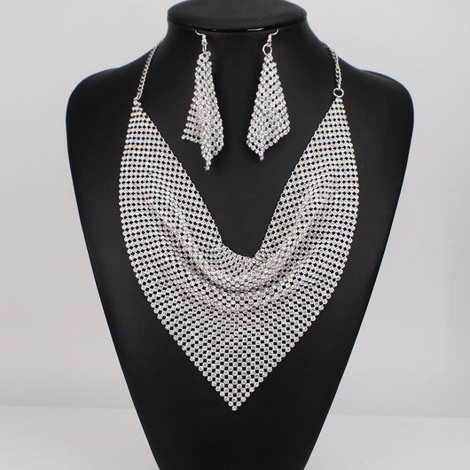 Collar de Seda con Lentejuelas - Conjunto Falso Collar Collar - Image 9