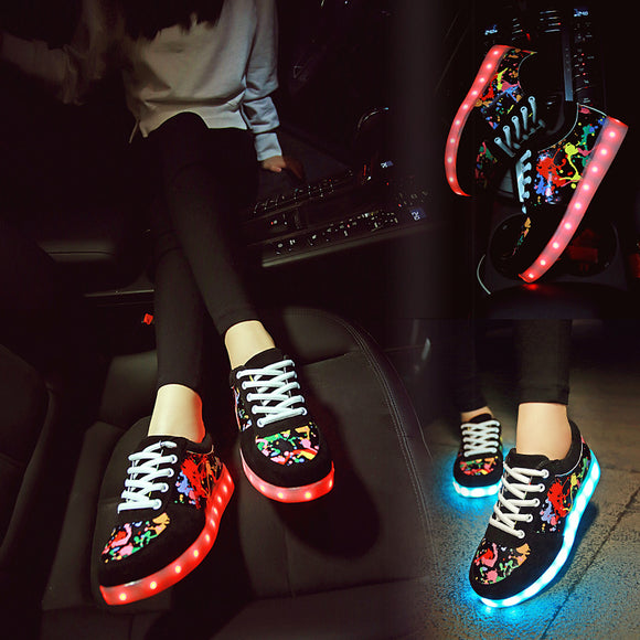 Zapatillas LED Luminosas para Parejas con Carga USB