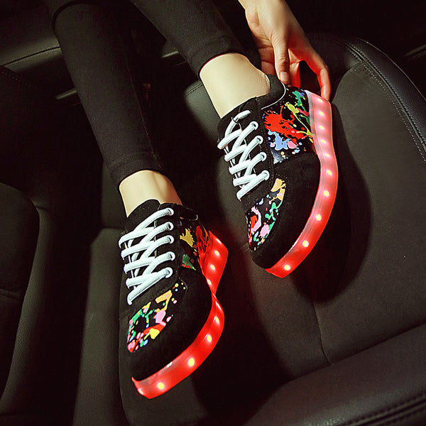 Zapatillas LED Luminosas para Parejas con Carga USB