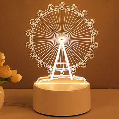 Lámpara LED 3D Acrílica USB Neon - Decoración Luminosa para Hogar - Image 3