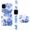 Set de Funda Esmerilada con Correa de Flores y Estuche para Audífonos, Compatible con Apple