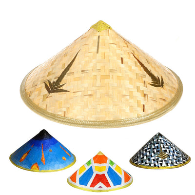 Sombrero de Paja Tejido a Mano con Hojas de Bambú - Image 8