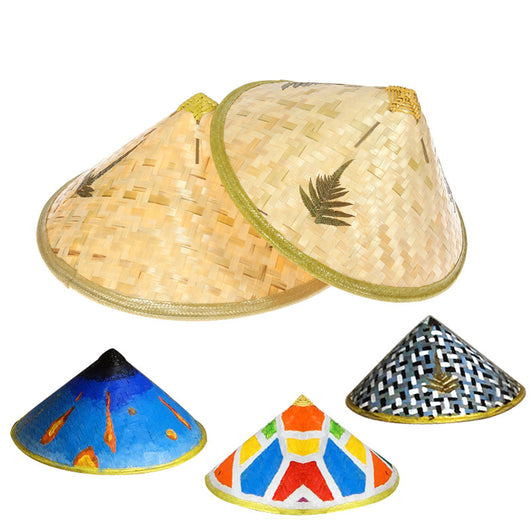 Sombrero de Paja Tejido a Mano con Hojas de Bambú - Image 7