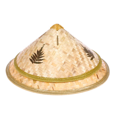 Sombrero de Paja Tejido a Mano con Hojas de Bambú - Image 3