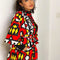 Chaqueta Kimono Mujer con Estampado Digital y Bolsillos Funcionales