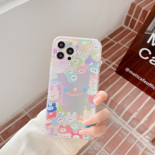 Funda iPhone Transparente con Carita Sonriente - Compatible iPhone 12 Pro Max, 11, XS, XR, 7, 8 Plus - Image 3