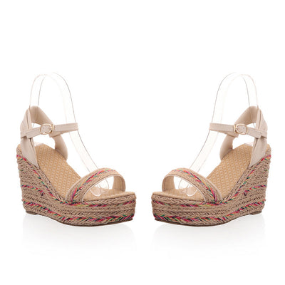 Sandalias de Cuña Boho Chic - Estilo Étnico para Mujer - Image 3